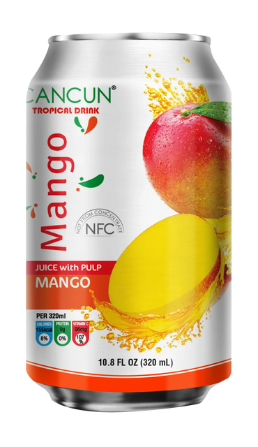cancun jugo de mango lata 6pack